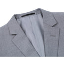 JL Light Grey Suit Notch Classic Fit Super 140's