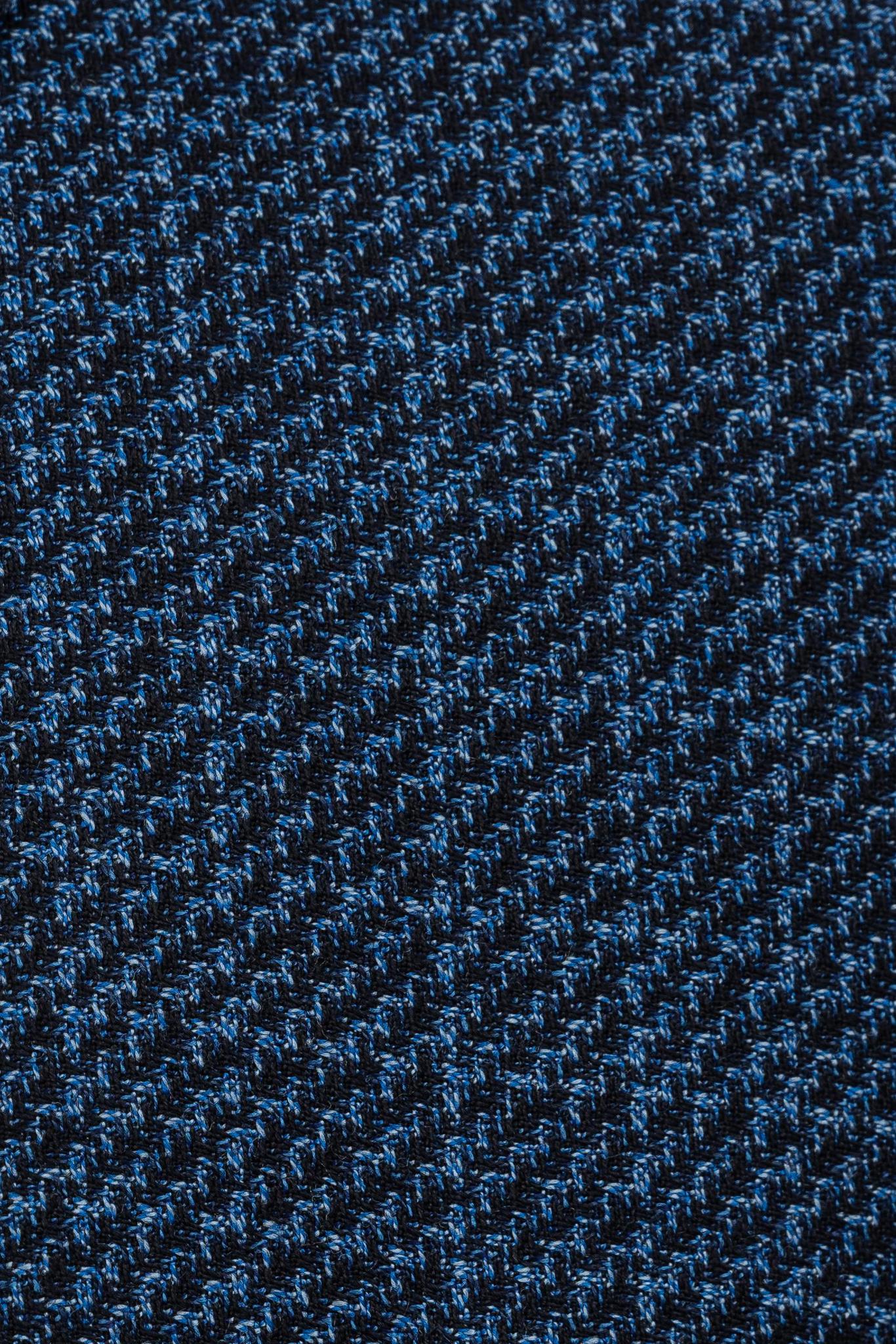 Blue Textured Sport Coat Slim Fit Super 130's