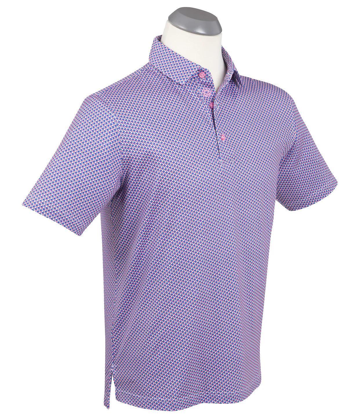 Performance Seville Print Polo Carnation