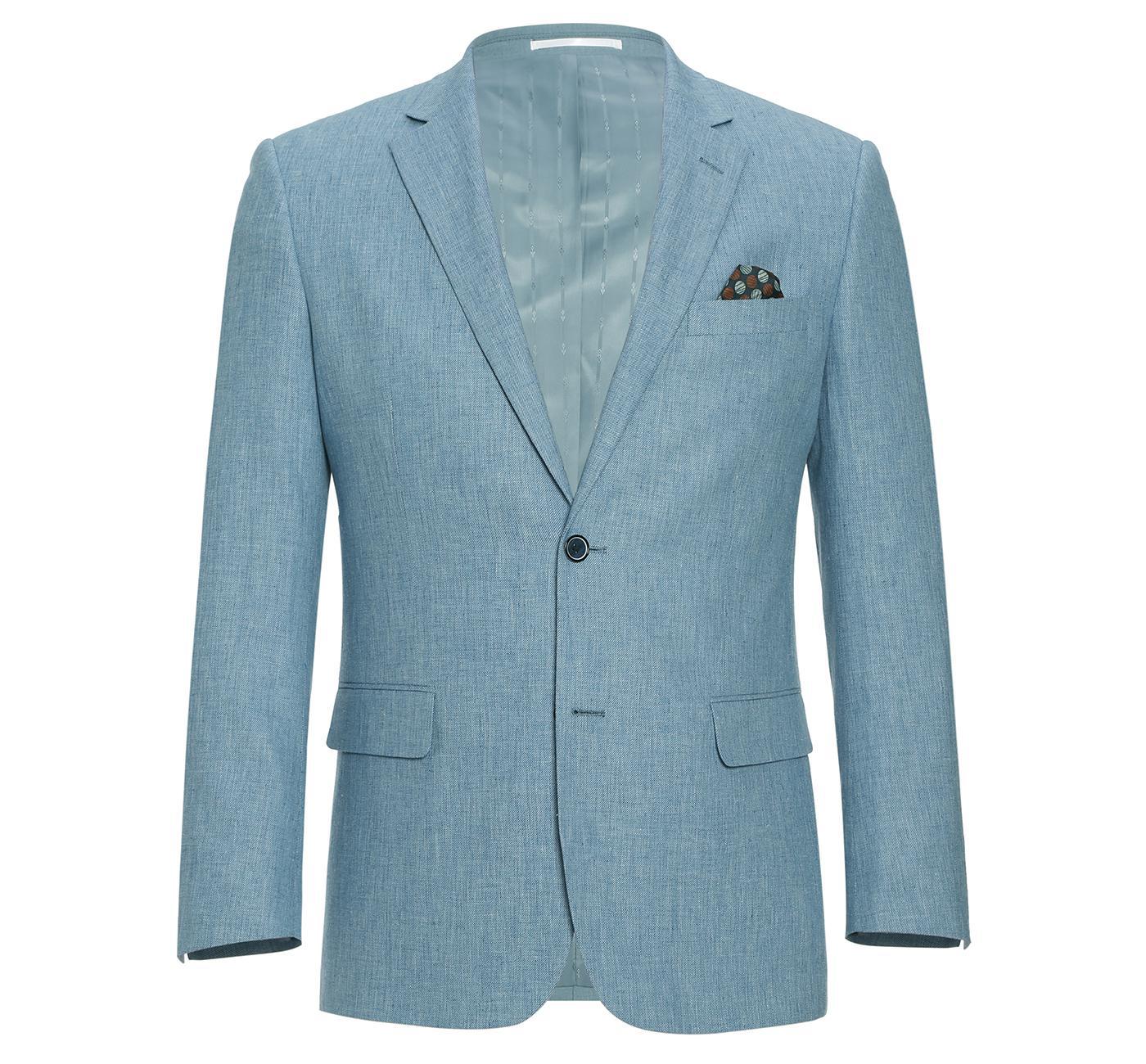 JL Suit Sky Blue Slim Fit