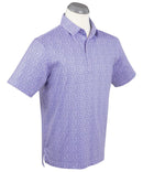 Performance Coral Reef Print Polo Lavender