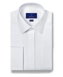 Micro Dobby French Cuff Covered Placket Formal Shirt
