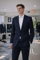 JL New Navy Suit Notch Classic Fit Extra Long