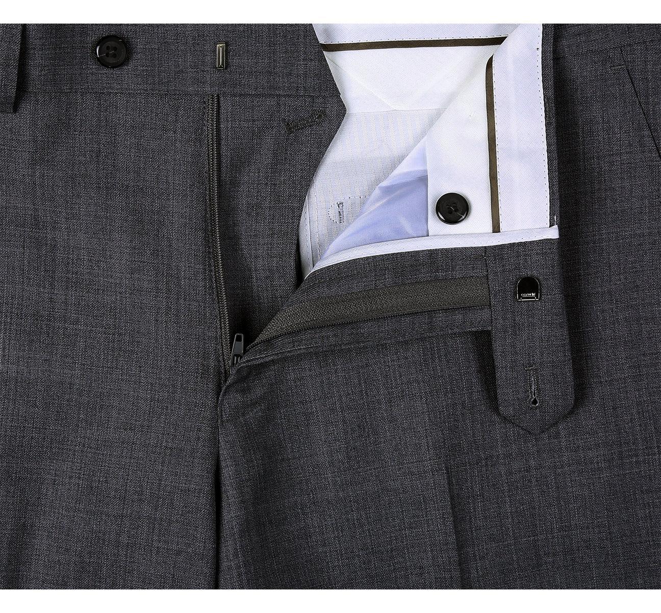JL Grey Suit Notch Classic Fit Super 140's