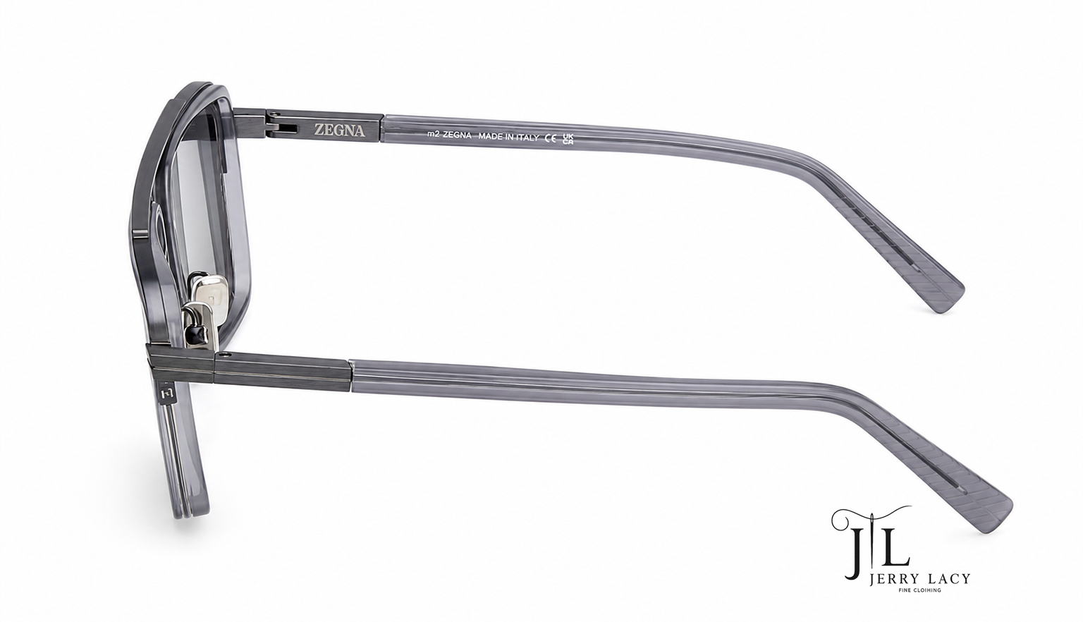Metal Sunglasses Zegna Shiny Grey