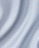 White & Blue Tossed Box Print Dress Shirt
