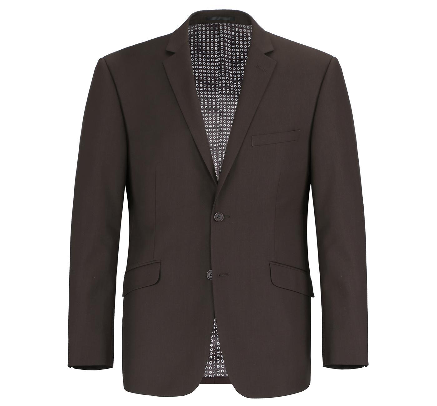JL Chocolate Suit Solid Classic Fit