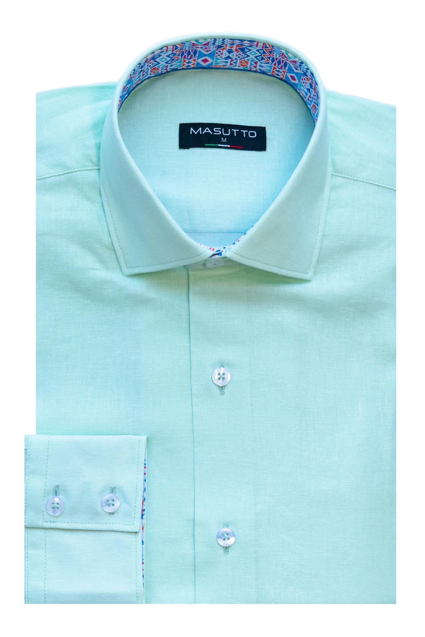Mint Button Down Shirt LS
