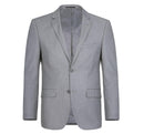 JL Light Grey Suit Notch Classic Fit Super 140's