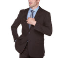 JL Chocolate Suit Solid Classic Fit