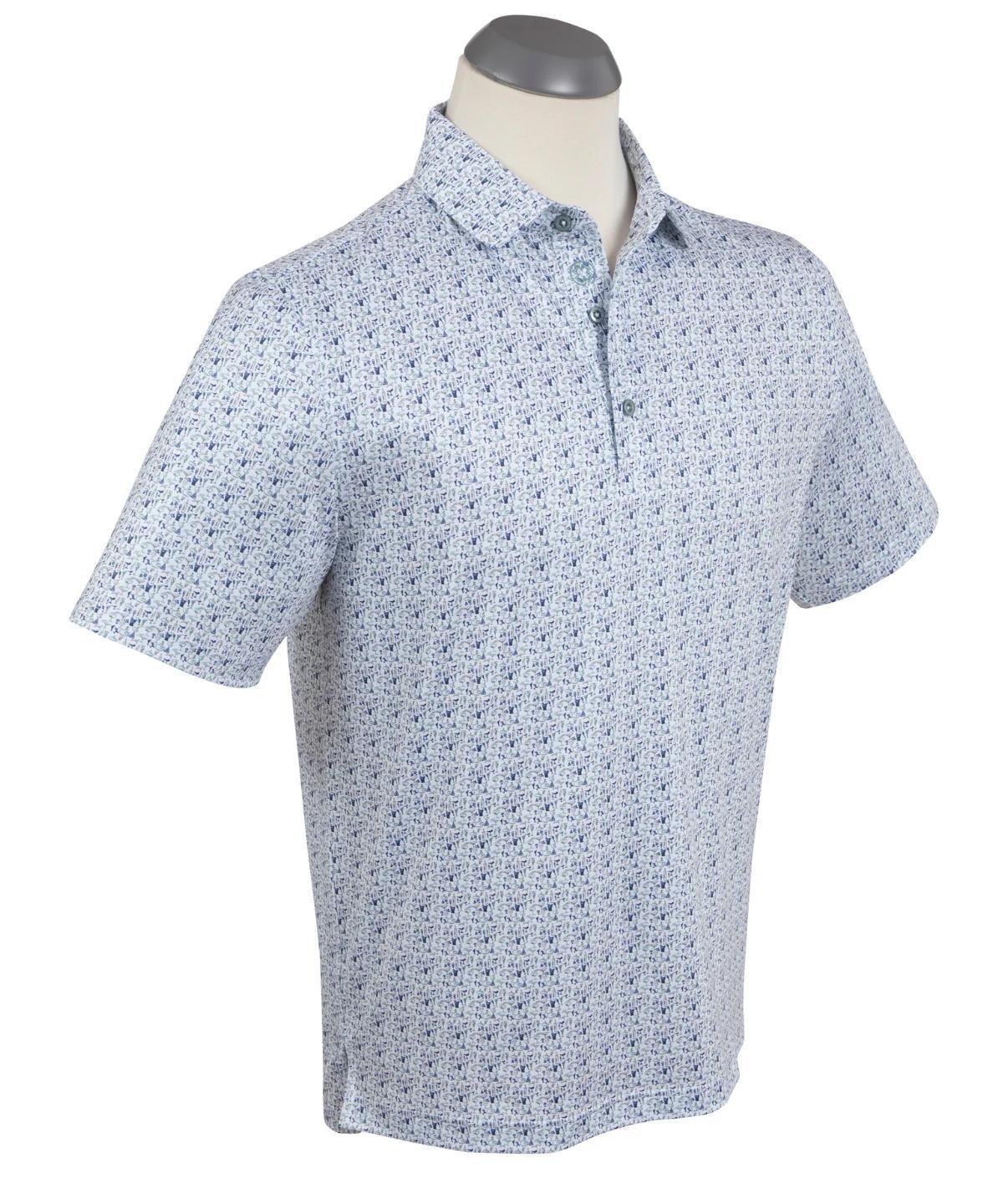 Performance Par-Tini Print Polo Stormy