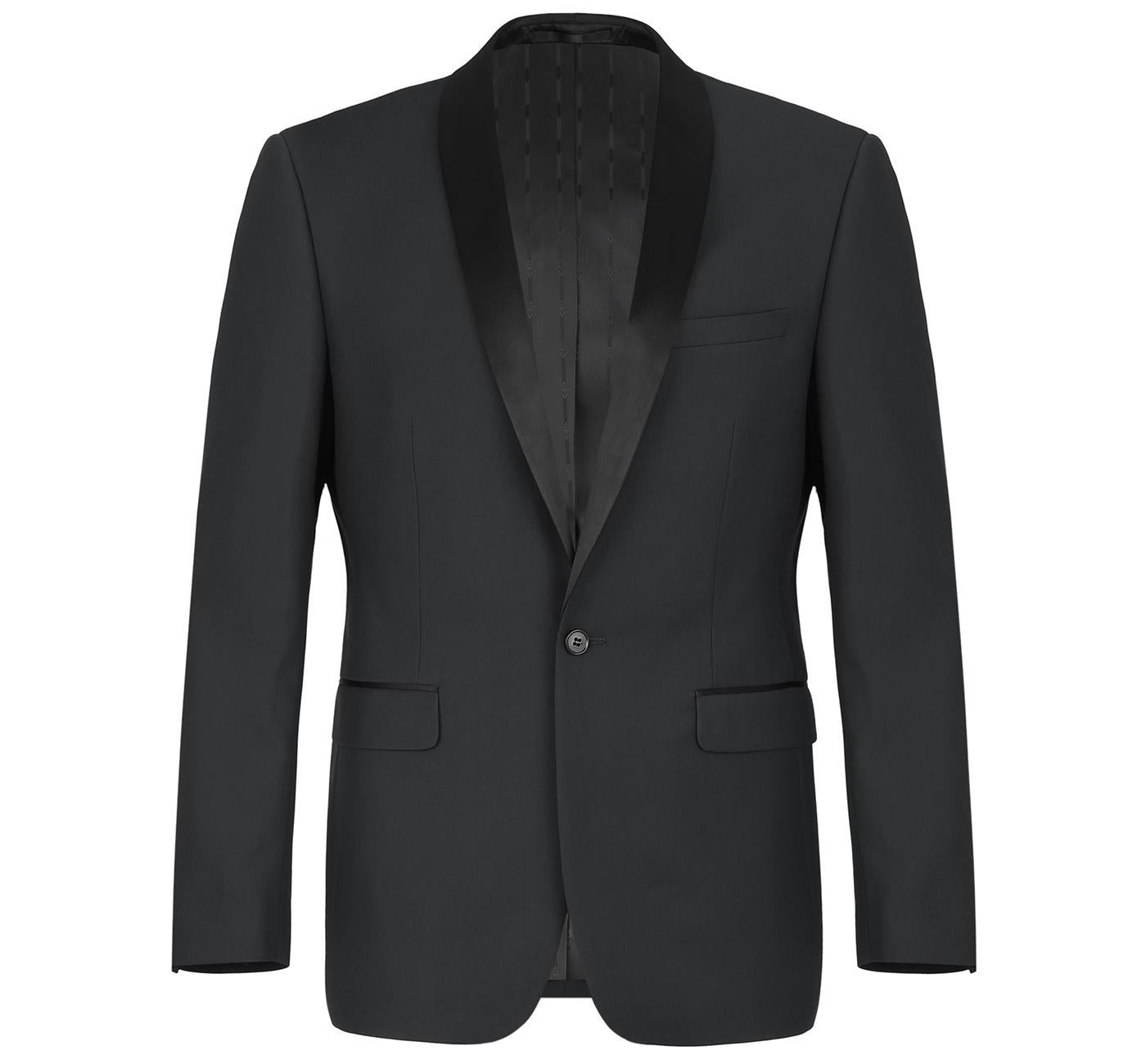 JL Black Tux Shawl Slim Fit