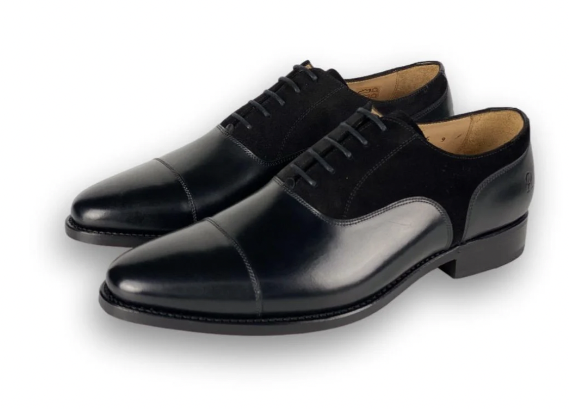 Black leather/suede- Macon II