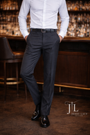 Charcoal Italian Dress Pant Trimmer Fit Super 150's