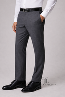 Medium Gray Italian Dress Pant Trimmer Fit Super 150's