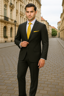 Dark Green Slim Suit Wool & Cashmere