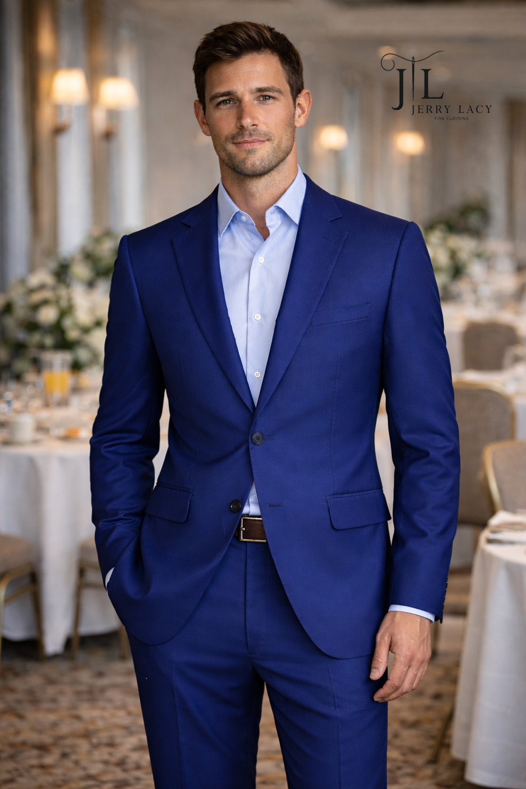 JL Royal Blue Suit Classic Fit