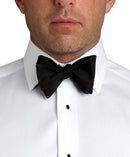 Black Faille Pre-tied Bow Tie