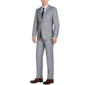 JL Light Grey Suit Notch Classic Fit Extra Long