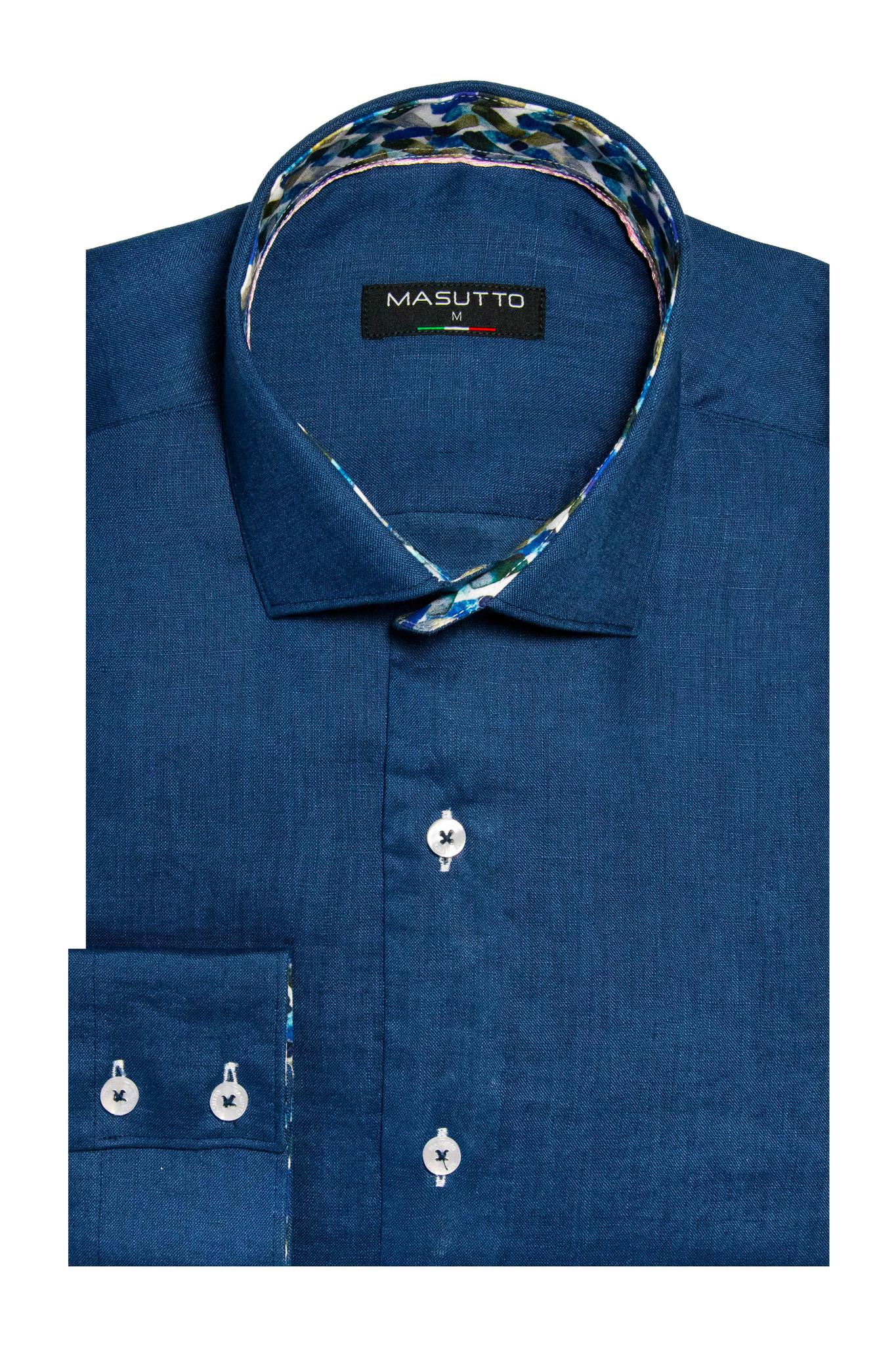 Navy Button Down Shirt LS