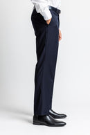 Navy Dress Pants Flat Front Super 150's