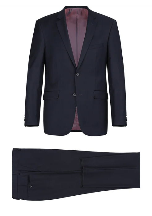JL Navy Suit Notch Slim Fit Super 140's