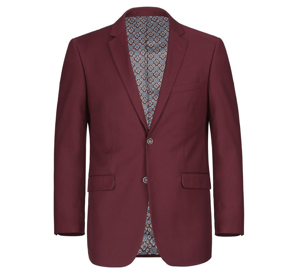 JL Burgundy Suit Slim Fit