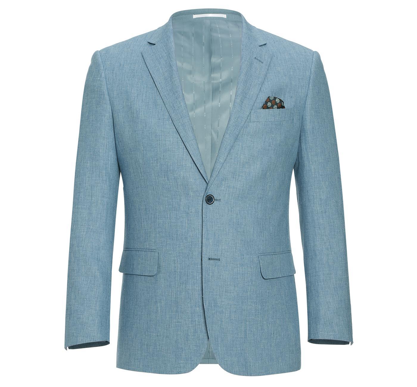JL Sky Blue Slim Suit