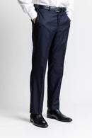 Navy Dress Pants Flat Front Super 150's