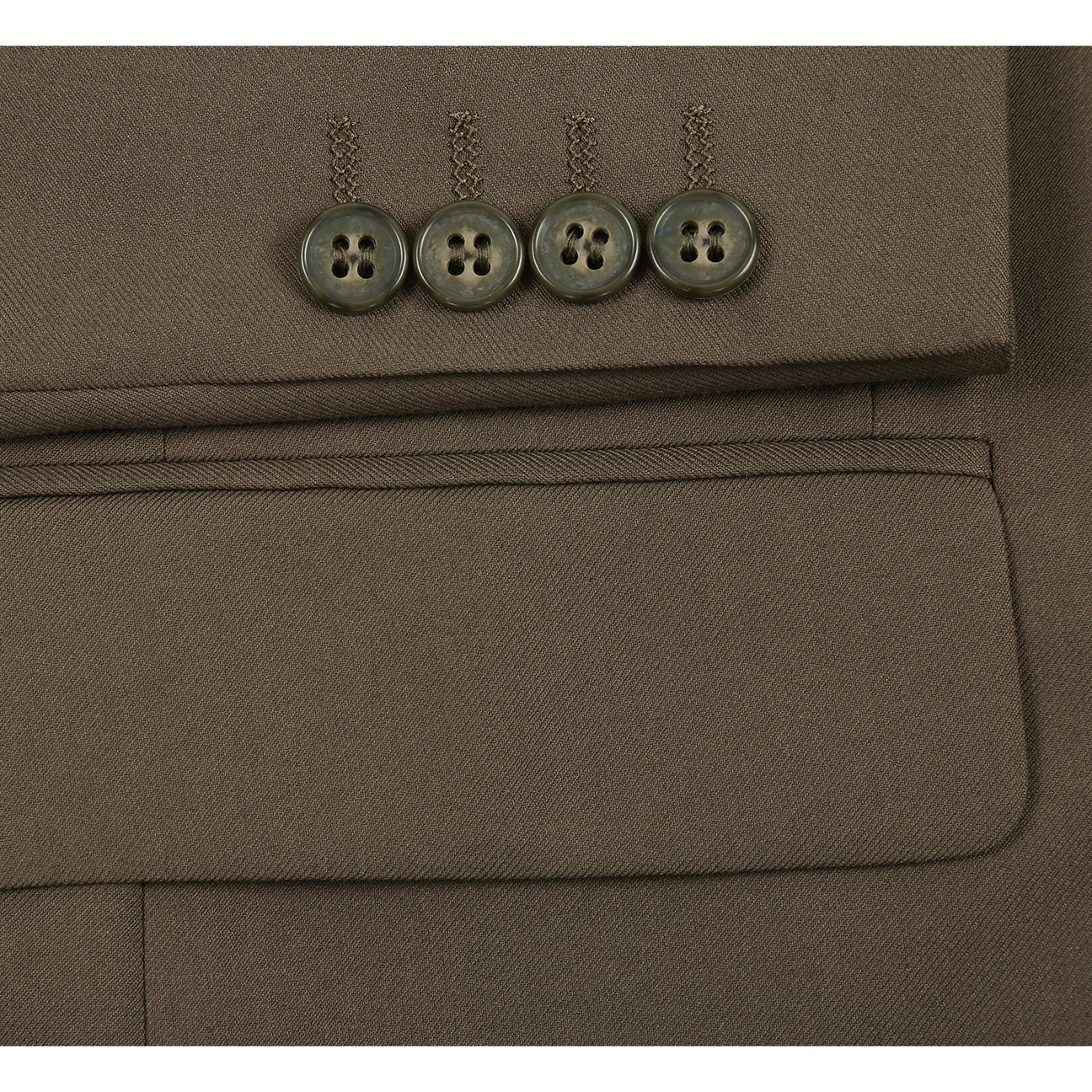 JL Suit Brown Olive Classic Fit