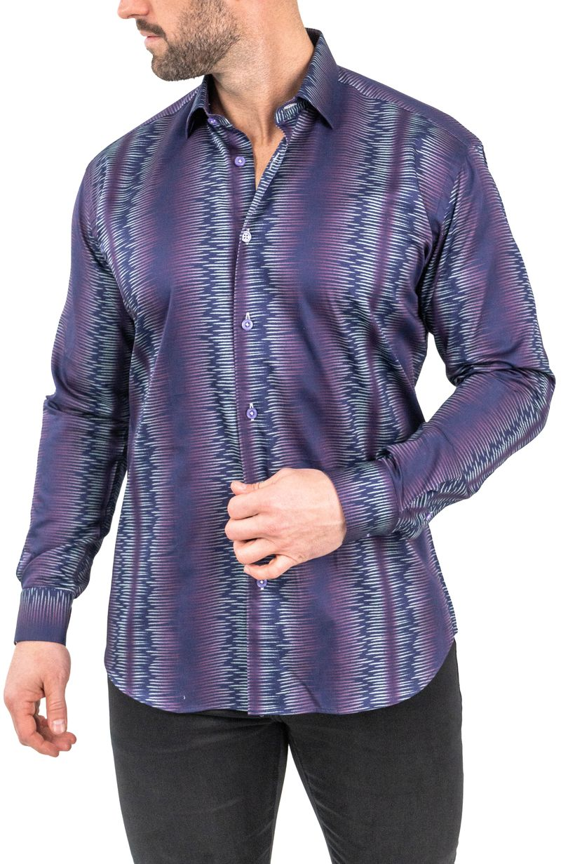 Maceoo Shirt Fibonacci Venustrap Purple