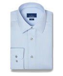 Sky & Pearl Dobby Stripe Dress Shirt