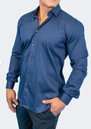 Shirt Fibonacci Dark Denim Blue 3XL