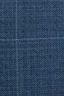Teal Window Pane Modern Fit Suit Notch