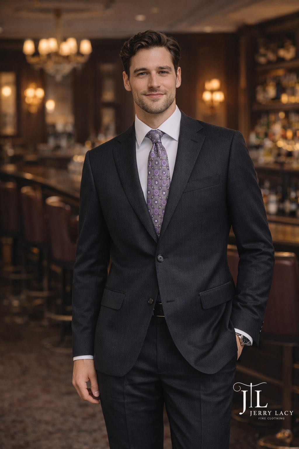 Charcoal Classic Suit Wool & Cashmere