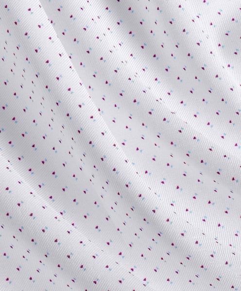 White & Berry Geometric Print Stretch Dress Shirt