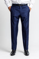 Medium Blue Dress Pants Flat Front Super 150's
