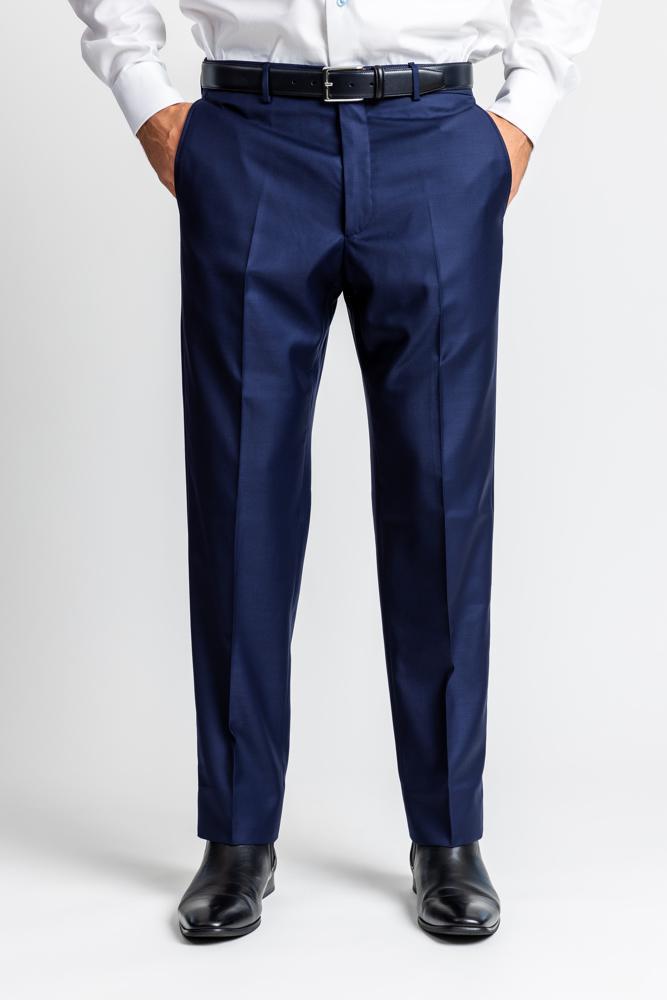 Medium Blue Dress Pants Flat Front Super 150's
