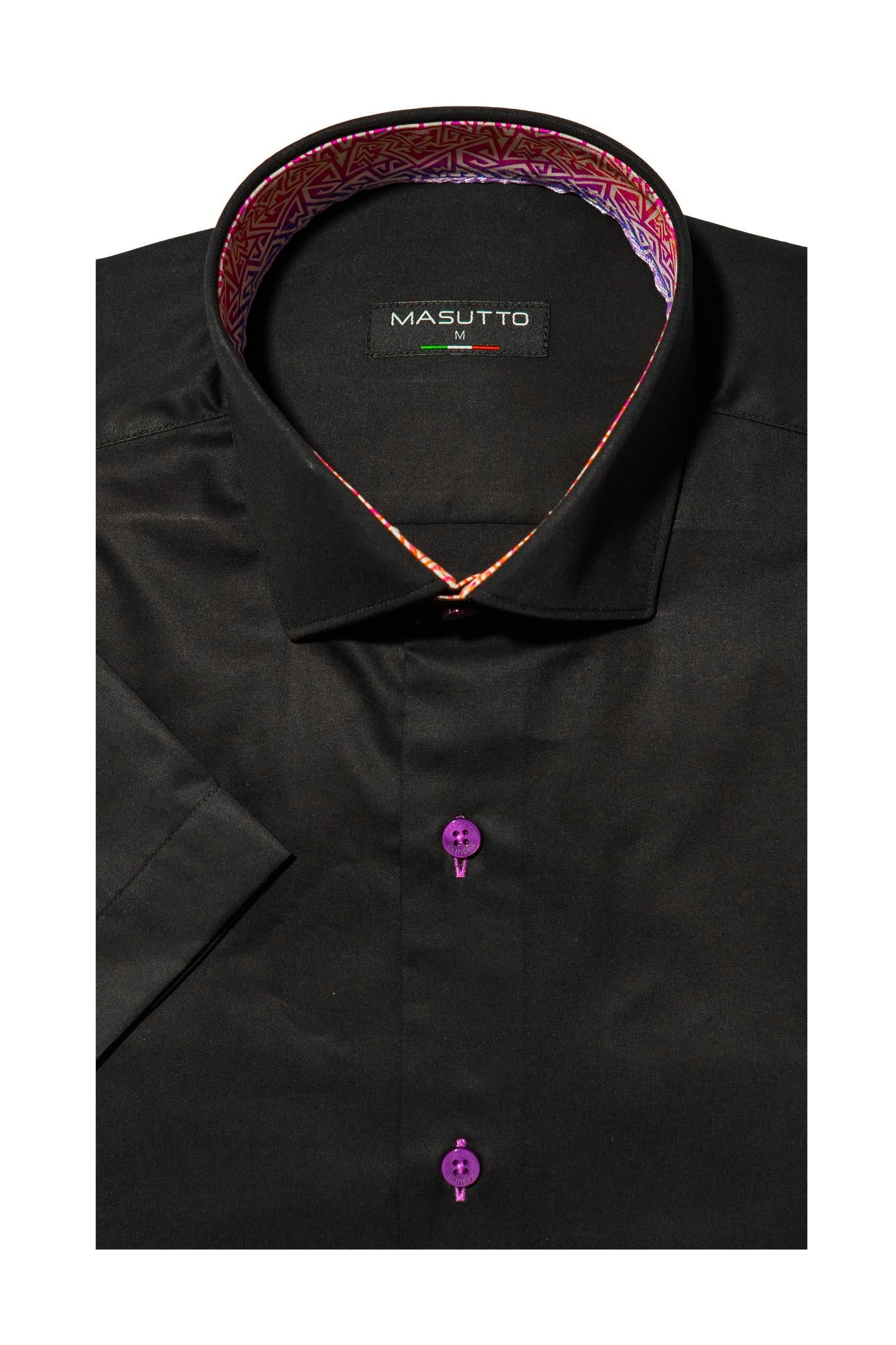 Black Sport Shirt SS 100% cotton