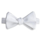 White Pique Self-tie Bow Tie