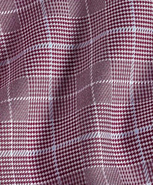 Merlot Glen Check Dress Shirt