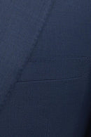 French Blue Suit Slim Fit Guabello Super 150's
