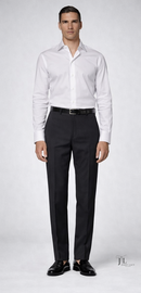 Charcoal Italian Dress Pant Modern Fit Super 150's Twill