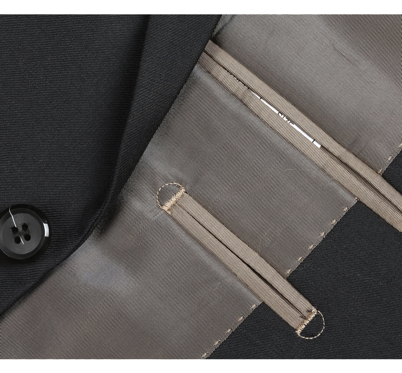 JL Suit Black Notch Classic Fit Suit Super 140's