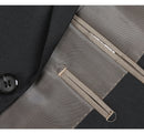 JL Suit Black Notch Classic Fit Suit Super 140's