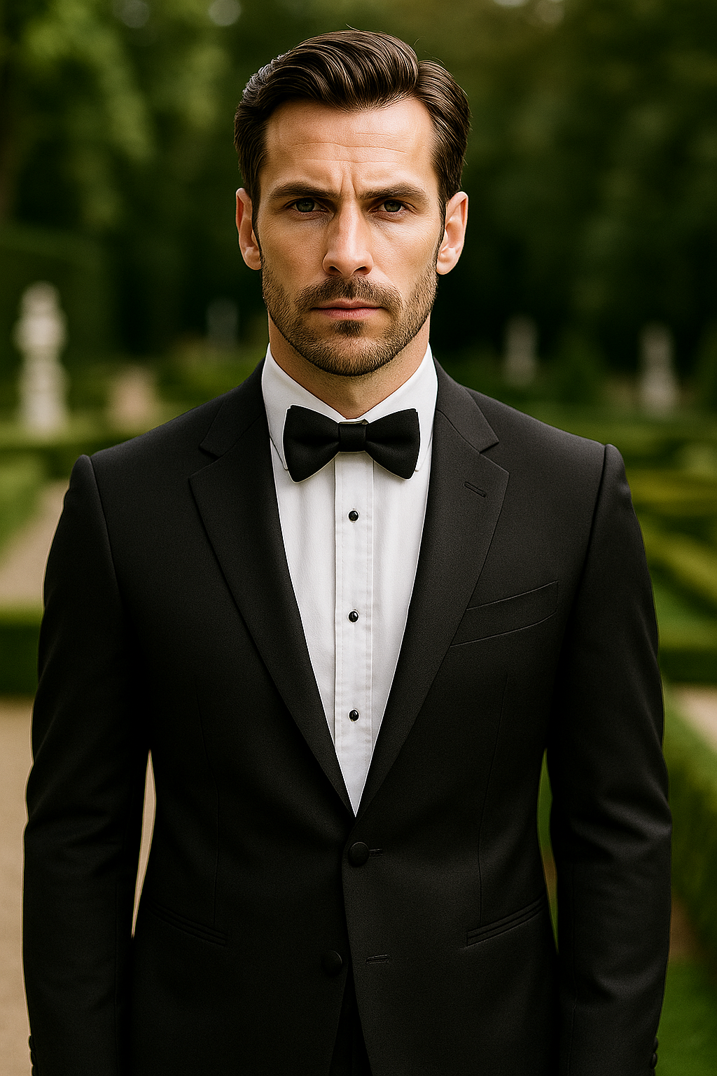 Black Tuxedo Notch Classic Fit Super 150's