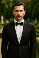 Black Tuxedo Notch Classic Fit Super 150's