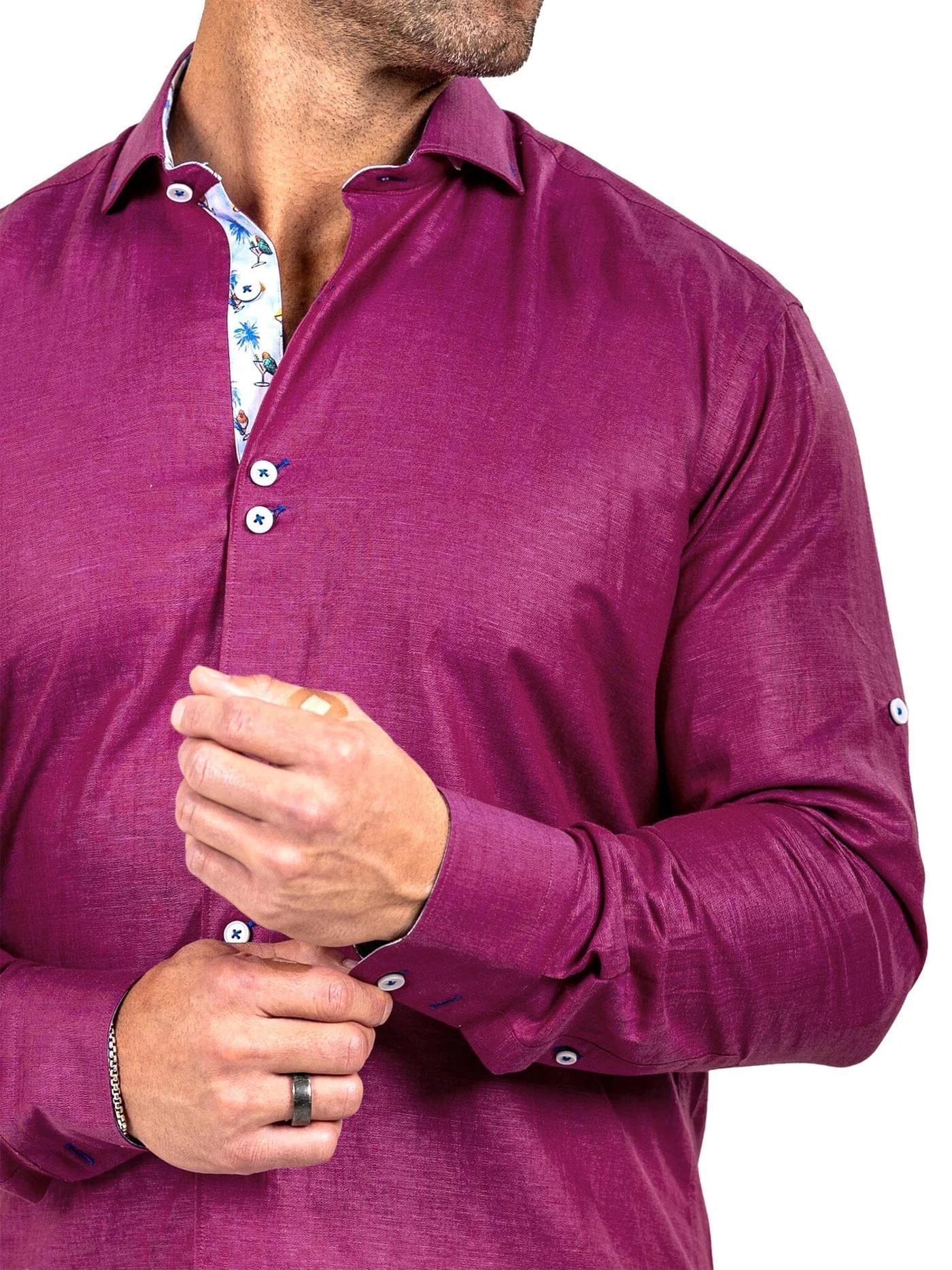 Dress Shirt LS Einstein Marthyr Red 149