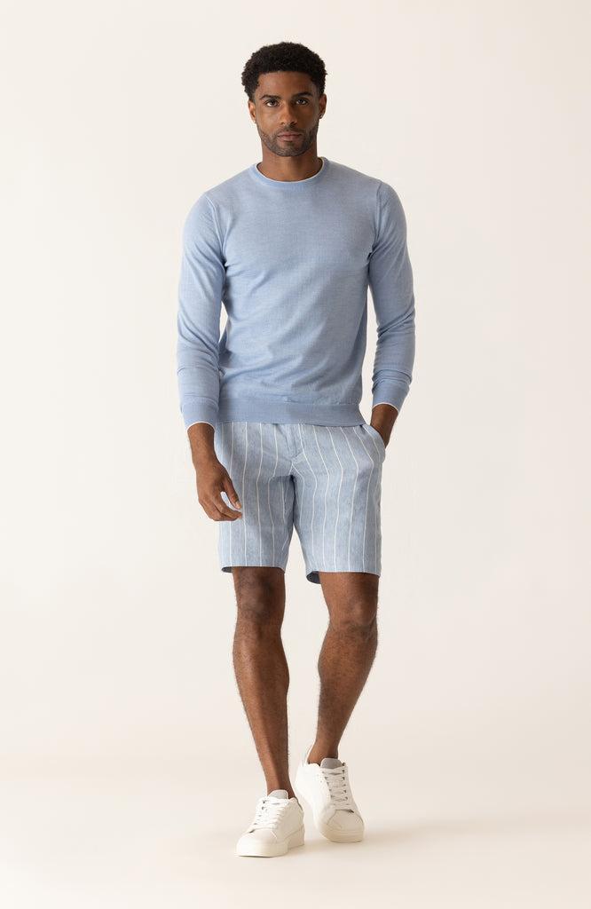 Deke Oasis Bermuda in Hypertread Pinstripe