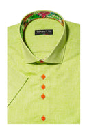 Green Sport Shirt Short Sleeve